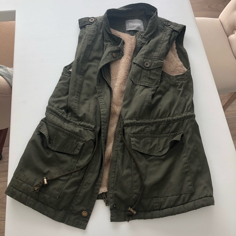 Olive green Utility Vest